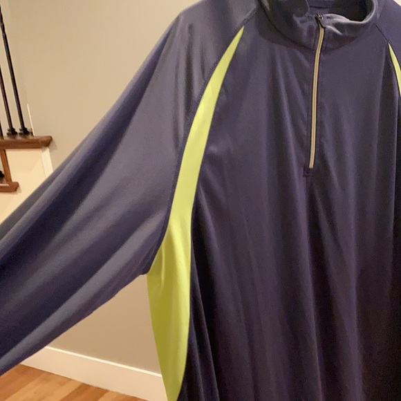 Reebox Gray Long Sleeve Quarterzip 3XL - Picture 2 of 3